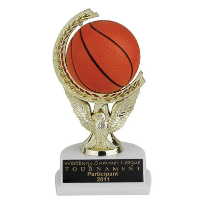 7 INCH BASKETBALL SPINNER TROPHY