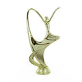 7 INCH GOLD PLASTIC MODERN DANCE FIGURE