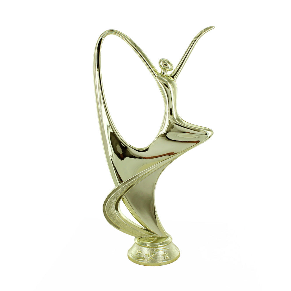 7 INCH GOLD PLASTIC MODERN DANCE FIGURE