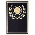 7 X 10 BLACK/GOLD ALUMINUM PLATE HOLDS INSERT