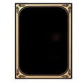 7 X 10 BLACK MARBLEIZED BRASS PLATED STEEL WITH GOLD FROSTED BORDER
