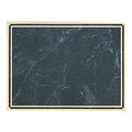 7 X 10 INCH BLACK MARBLEIZED PLATE