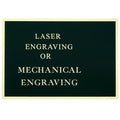 7 X 10 INCH BLACK SCREENED PLATE, ADHESIVE BACK