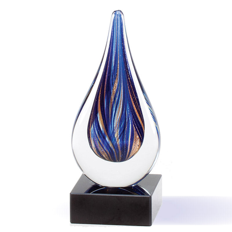 7 INCH BLOWN GLASS COLORS AWARD