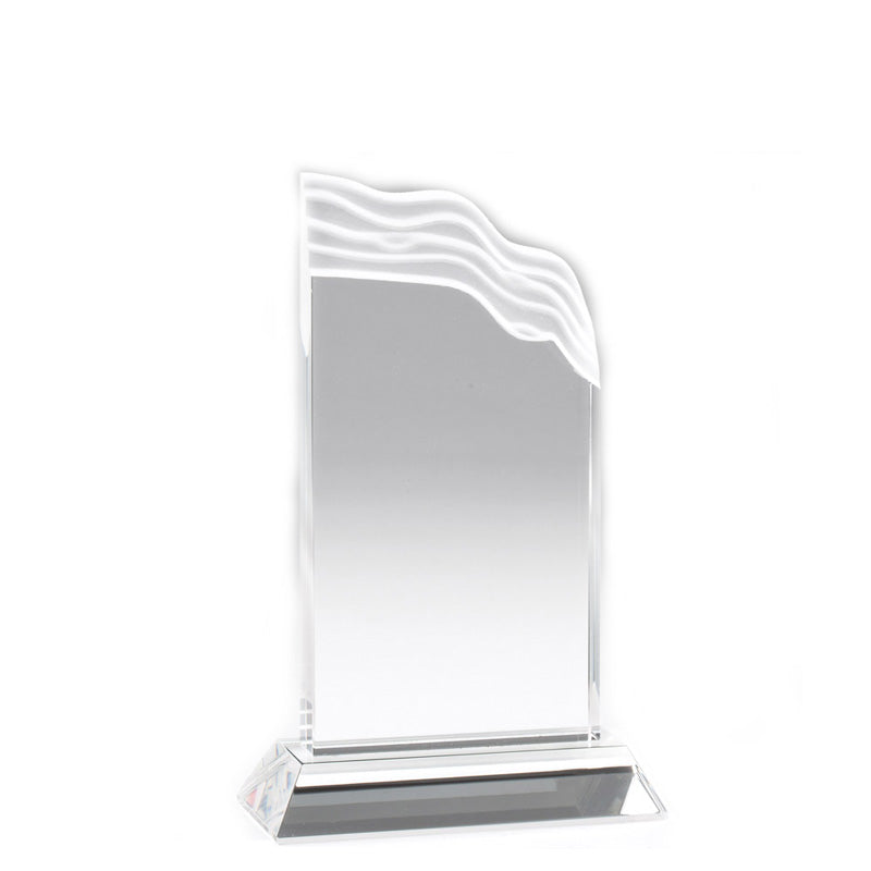 7 INCH CRYSTAL WAVE TROPHY