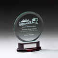7 INCH ROUND BEVELED GLASS AWARD