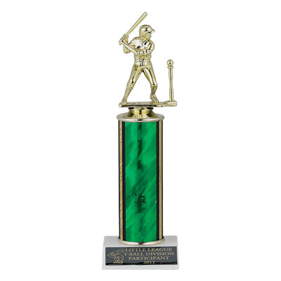 8-1/2, 9-1/2, 10-1/2 INCH SPLASH ONE COLUMN TROPHY TAKES FIGURE
