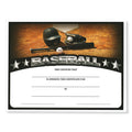 8-1/2 x 11 INCH BASEBALL CERTIFICATE