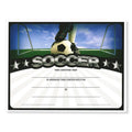 8-1/2 x 11 INCH SOCCER CERTIFICATE