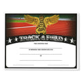 8-1/2 x 11 INCH TRACK AND FIELD CERTIFICATE