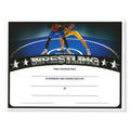 8-1/2 x 11 INCH WRESTLING CERTIFICATE