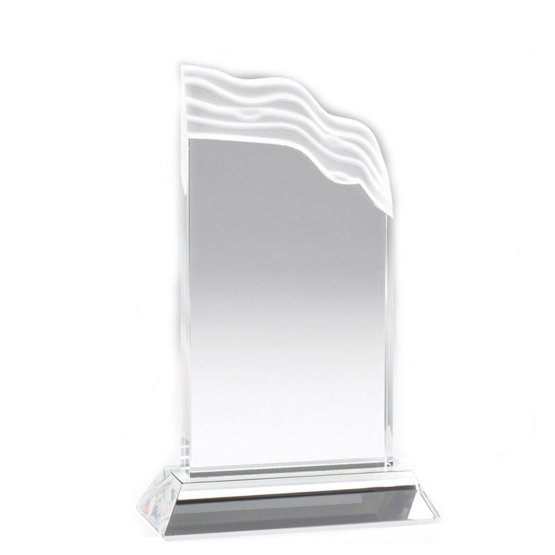8-1/2 INCH CRYSTAL WAVE TROPHY