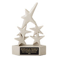8-3/8 INCH 5 STAR RESIN AWARD TROPHY, BEIGE