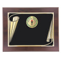 8 X 10 AWARD PLAQUE WITH 2 INCH YEARS OF SERVICE MEDALLION INSERT