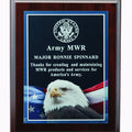 8 X 10 INCH EAGLE PHOTO PLAQUE WITH LASER ENGRAVED PLATE
