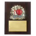 8 X 10 INCH FULL COLOR RAISE MODELED BOWLING PLAQUE