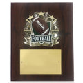 8 X 10 INCH FULL COLOR RAISE MODELED FOOTBALL PLAQUE