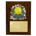 8 X 10 INCH FULL COLOR RAISE MODELED TENNIS PLAQUE