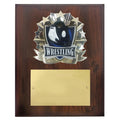 8 X 10 INCH FULL COLOR RAISE MODELED WRESTLING PLAQUE