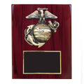 8 X 10 INCH U.S. MARINE CORPS PLAQUE PIANO CHERRY FINISH BOARD