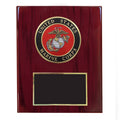8 X 10 INCH U.S. MARINE CORPS PLAQUE WITH 4 INCH EMBOSSED MEDALLION