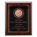8 X 10 INCH PLAQUE WITH BLACK AND BRONZE PLATE TAKES INSERT