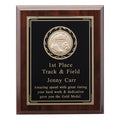 8 X 10 INCH PLAQUE WITH BLACK AND GOLD PLATE TAKES INSERT