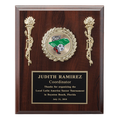 8 X 10 INCH PLAQUE WITH BLACK PLATE TAKES INSERT