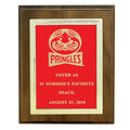 8 X 10 INCH PLAQUE WITH EMBOSSED FRAME AND SCREENED PLATE - COLOR OPTIONS
