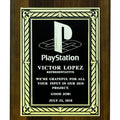 8 X 10 INCH PLAQUE WITH EMBOSSED SCREENED PLATE
