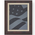 8 X 10 INCH PLAQUE WITH SCREENED U.S. FLAG PLATE