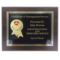 8 INCH x 10 INCH SERVICE AWARD PLAQUE 2 INCH ETCHED BRASS INSERT SERVICE IS OUR PASSION
