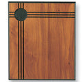 8 X 10 WALNUT PLAQUE WITH GROOVES, 2 INCH INSERT