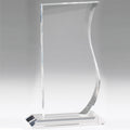 8 INCH CRYSTAL WAVE SHAPE AWARD