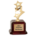 Metal Rising 3-Star on Rosewood Piano Finish Base