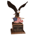 Hand Painted Eagle on a Genuine Base