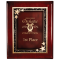 9" x 12" Premium Finish Plaque with Red Starburst Plate