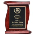 10 1/2" x 14" Finish Scroll Plaque with Black Plate
