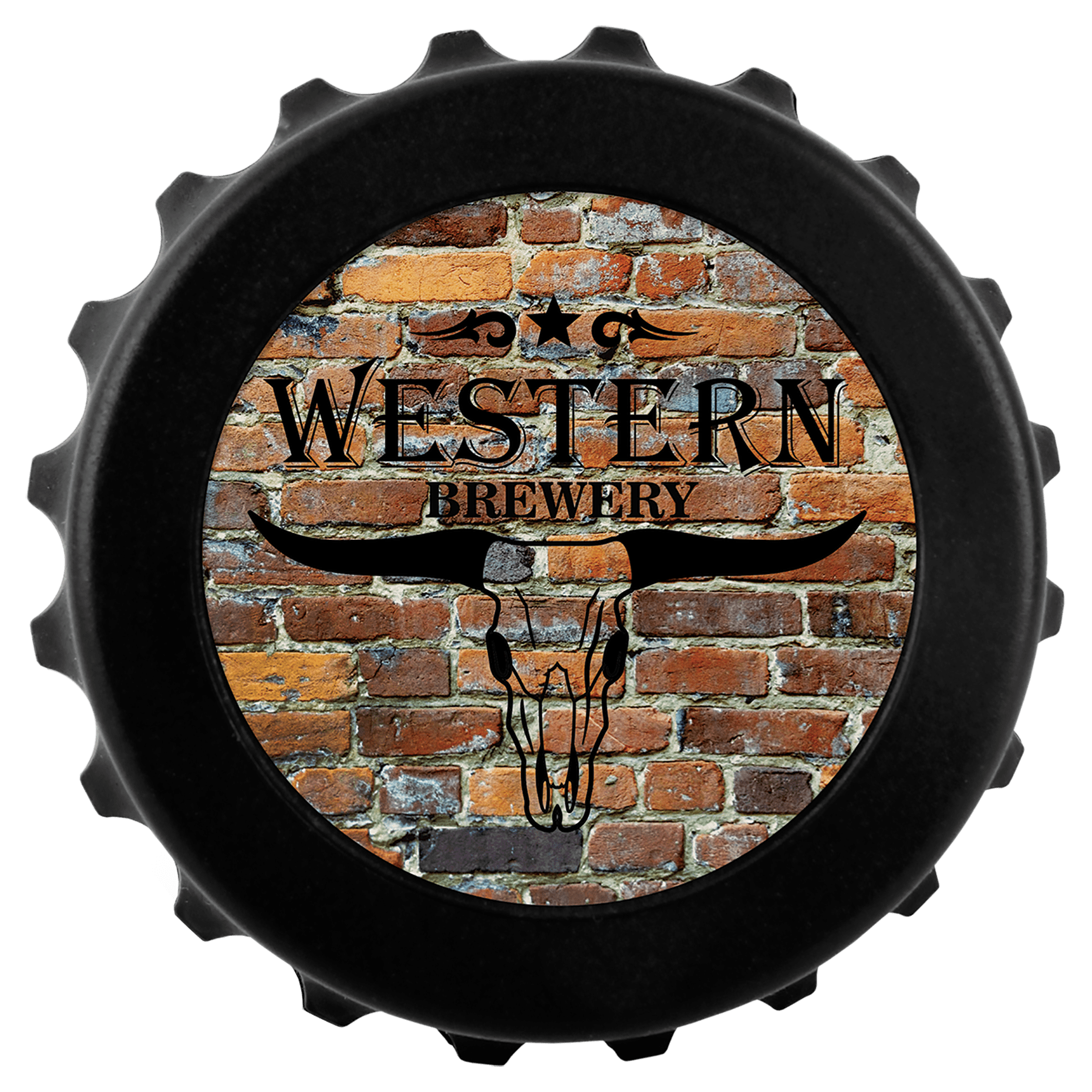 Magnetic Bottle-Cap Shaped Bottle Opener