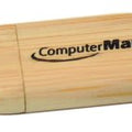 1 1/8" x 2 3/8" 8GB Bamboo USB Flash Drive with Rounded Corners