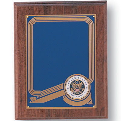 8X10 WALNUT FINISH PLAQUE, BLACK