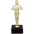 9-1/2 INCH MALE ACHIEVEMENT FIGURE TROPHY ON BLACK MARBLE BASE