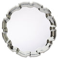 9-3/4 INCH CHIPPENDALE CHROME PLATED ENGRAVABLE TRAY