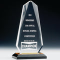9 INCH CLEAR OBELISK ACRYLIC TROPHY