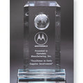 9 INCH OPTICAL CUT CRYSTAL WITH GLOBE
