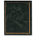 9 X 12 BLACK PLAQUE GOLD EDGE