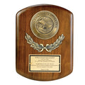 9 X 12 INCH GENUINE WALNUT DEPARTMENT OF JUSTICE PLAQUE WITH 4 INCH MEDALLION