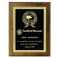 9 X 12 INCH GENUINE WALNUT PLAQUE TAKES 2 INCH INSERT