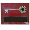 9 x 12 INCH KEY TO THE CITY PLAQUE ANTIQUE BRASS KEY