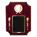 9 X 12 INCH PIANO FINISH ROSEWOOD BEVELED CORNERS PLAQUE